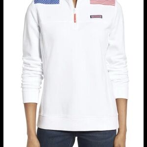 Vineyard Vines Pink and White Striped Top